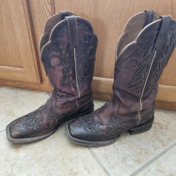 ARAIT Cassidy Leather Cowboy Boots 👢 - Picture 4 of 5